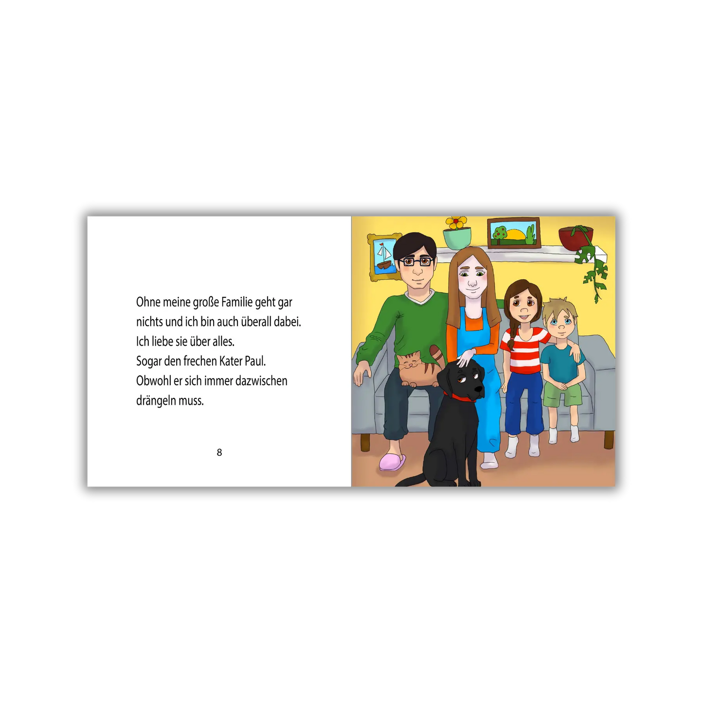 Seiten 8 und 9 vom Kinderbuch "Bruno und der Käsedieb", ein Bilderbuch ab 4 Jahren über Abenteuer, Freundschaft und Ehrlichkeit von Ingo Ebert und Zwergenstark